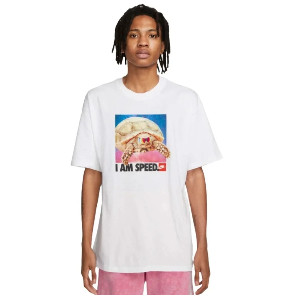Nike Mens Sportswear MAX90 Loose Fit T-Shirt White I Am Speed XL FD1350-100